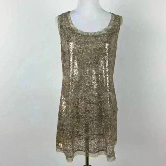 New motherhood maternity top size S Bronze sequins - Picture 3 of 9
